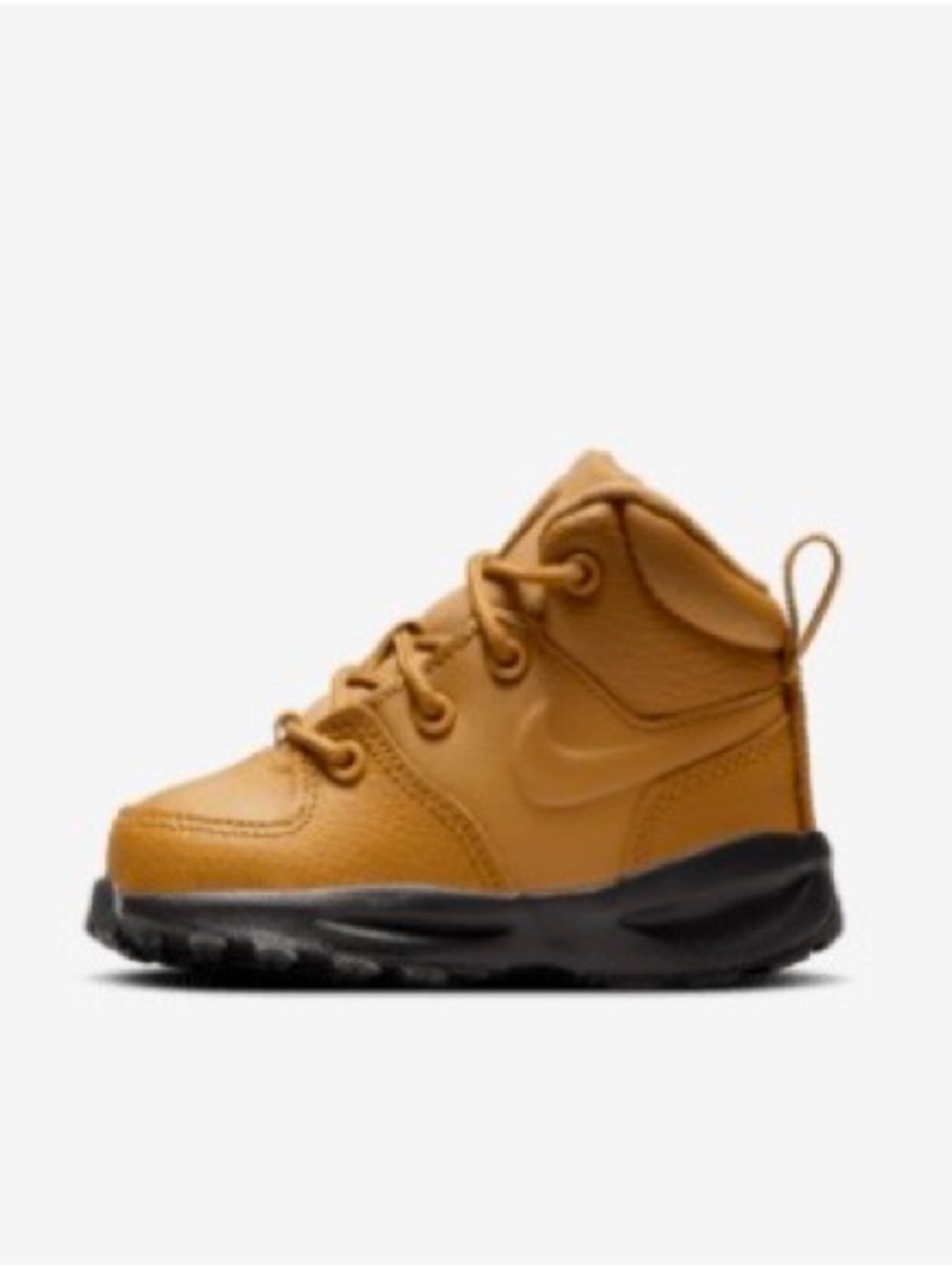 Nike Manoa Kids High-Top Boot in Wheat with Black Sole NWT